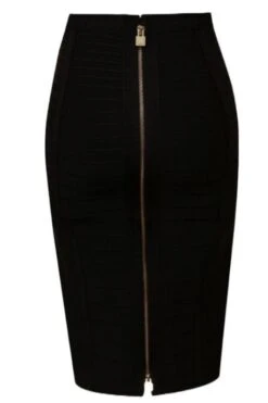 Bodycon Collection Shop -Bodycon Collection Shop pencil high waist bandage knee length knitted skirt classic black bodycon collection usa aus 39409749688538