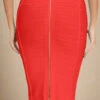 Pencil High Waist Bandage Knee Length Knitted Skirt - Lipstick Red -Bodycon Collection Shop pencil high waist bandage knee length knitted skirt lipstick red bodycon collection usa aus 39409447567578