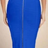 Pencil High Waist Bandage Knee Length Knitted Skirt - Royal Blue 1 Pencil High Waist Bandage Knee Length Knitted Skirt - Royal Blue -Bodycon Collection Shop pencil high waist bandage knee length knitted skirt royal blue bodycon collection usa aus 39409555407066