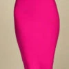 Pencil High Waist Bandage Knee Length Skirt - Hot Pink 1 Pencil High Waist Bandage Knee Length Skirt - Hot Pink -Bodycon Collection Shop pencil high waist bandage knee length skirt hot pink bodycon collection usa aus 39739105280218