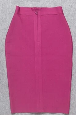 Pencil High Waist Bandage Knee Length Skirt - Magenta Pink -Bodycon Collection Shop pencil high waist bandage knee length skirt magenta pink bodycon collection usa aus 28523228102735