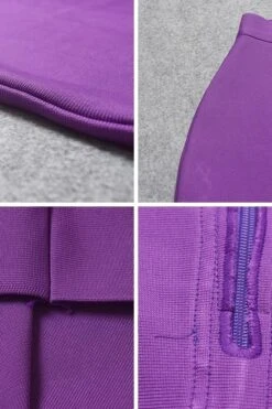 Pencil High Waist Bandage Knee Length Skirt - Plum Purple -Bodycon Collection Shop pencil high waist bandage knee length skirt plum purple bodycon collection usa aus 28523967316047