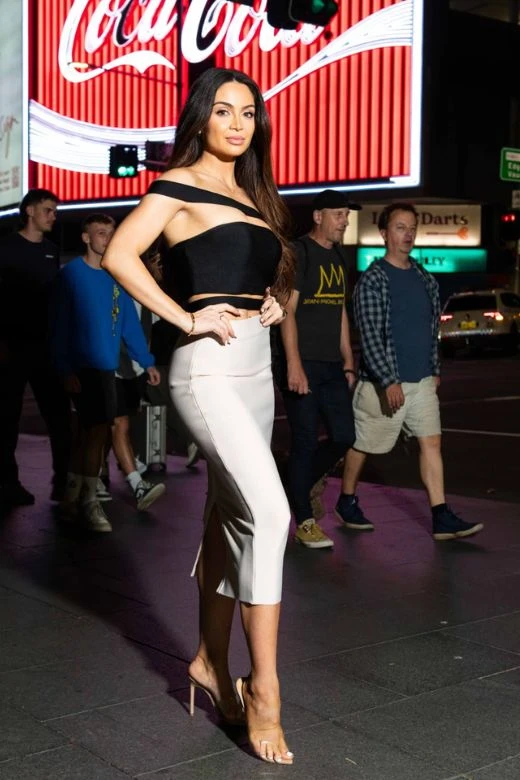 Pencil High Waist Bandage Midi Skirt - Plum Purple 9 Pencil High Waist Bandage Midi Skirt - Plum Purple - Image 7