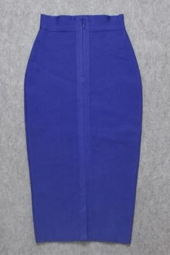 Pencil High Waist Bandage Midi Skirt - Navy Blue -Bodycon Collection Shop pencil high waist bandage midi skirt navy blue bodycon collection usa aus 28526517977167