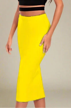 Pencil High Waist Bandage Midi Skirt - Sun Yellow -Bodycon Collection Shop pencil high waist bandage midi skirt sun yellow bodycon collection usa aus 39742206771418