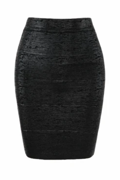High Waist Leather Pencil Skirt Mini Length - Metallic Black 11 High Waist Leather Pencil Skirt Mini Length - Metallic Black -Bodycon Collection Shop pencil high waist leather mini skirt classic black bodycon collection usa aus 40698761478362