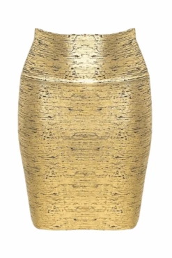 High Waist Leather Pencil Skirt Mini Length - Metallic Gold Black 8 High Waist Leather Pencil Skirt Mini Length - Metallic Gold Black -Bodycon Collection Shop pencil high waist leather mini skirt gold metallic bodycon collection usa aus 40698736935130