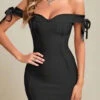 Penelope Bandage Mini Dress - Classic Black 2 Penelope Bandage Mini Dress - Classic Black -Bodycon Collection Shop penelope bandage mini dress classic black bodycon collection usa aus 40409137250522