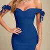 Penelope Bandage Mini Dress - Royal Blue -Bodycon Collection Shop penelope bandage mini dress royal blue bodycon collection usa aus 40409317540058
