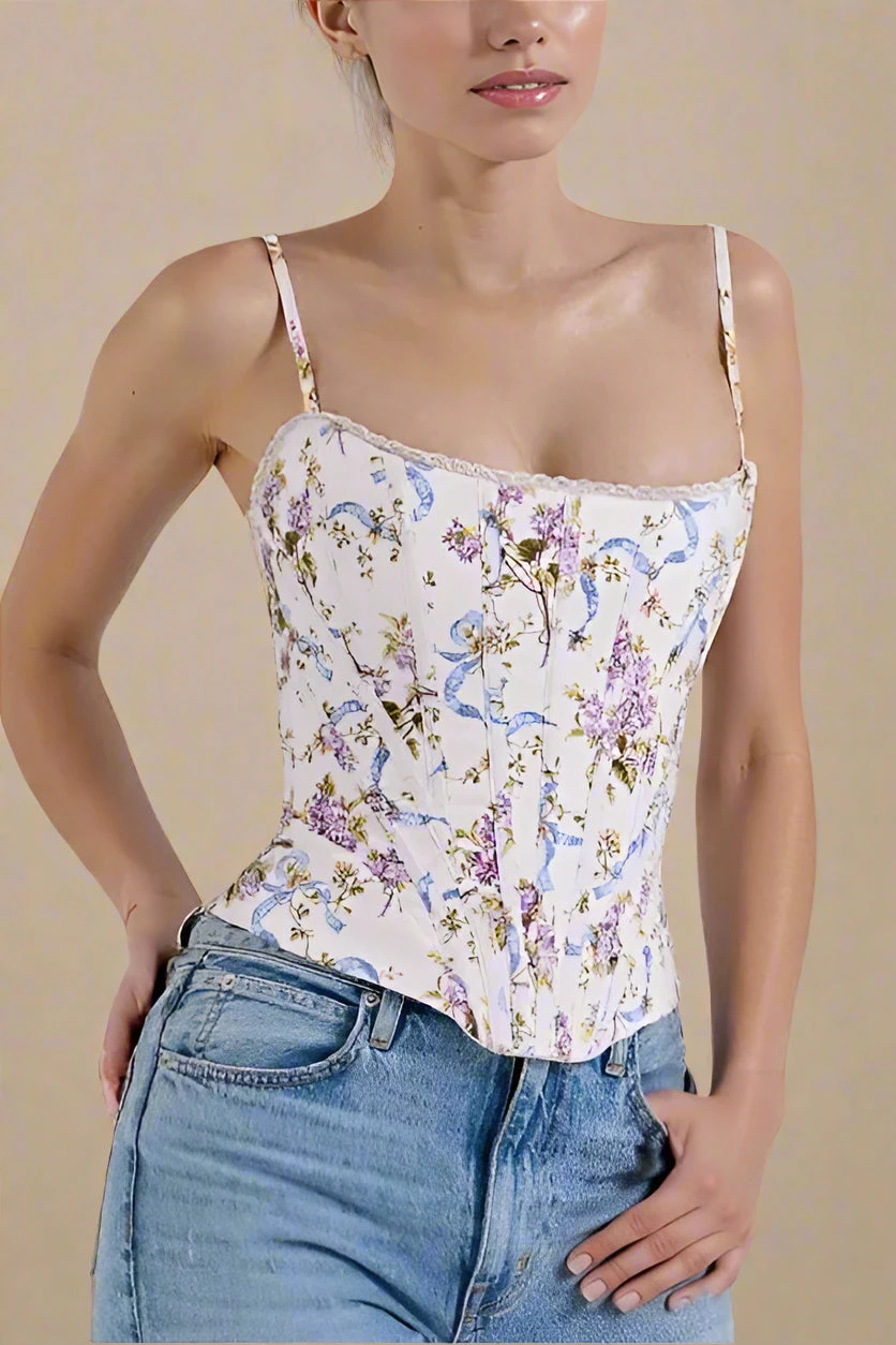 Penny Top - White Floral 5 Penny Top - White Floral - Image 3