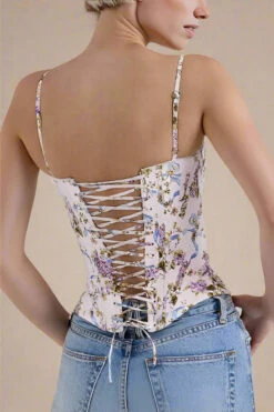 Bodycon Collection Shop -Bodycon Collection Shop penny corset top white floral bodycon collection usa aus 1170429697