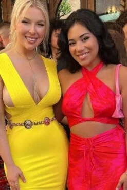 Pia Bandage Dress - Sun Yellow -Bodycon Collection Shop pia bandage dress sun yellow bodycon collection usa aus 39159235543258