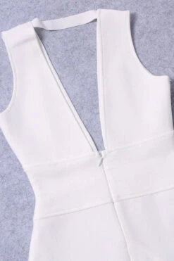 Pia Bandage Midi Dress - White Pearl -Bodycon Collection Shop pia bandage midi dress white pearl bodycon collection usa aus 1175771860