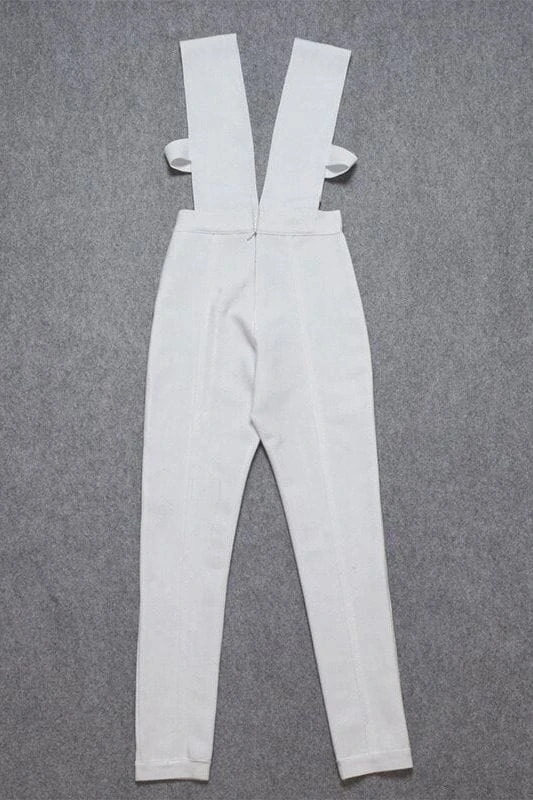 Pia Bandage Pants Jumpsuit - Cream 9 Pia Bandage Pants Jumpsuit - Cream - Image 7