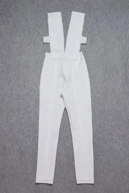 Pia Bandage Pants Jumpsuit - Cream 8 Pia Bandage Pants Jumpsuit - Cream - Image 6