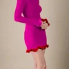 Regina Long Sleeve Bodycon Mini Dress - Magenta Pink -Bodycon Collection Shop regina long sleeve bodycon mini dress magenta pink bodycon collection usa aus 1147124896