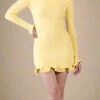 Regina Long Sleeve Bodycon Mini Dress - Sun Yellow -Bodycon Collection Shop regina long sleeve bodycon mini dress sun yellow bodycon collection usa aus 1146690901