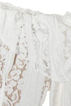 Rose Long Sleeve Bodycon Maxi Dress - White Pearl -Bodycon Collection Shop rose long sleeve bodycon maxi dress pearl white bodycon collection usa aus 44034556166362