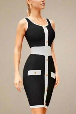 Rosie Bodycon Dress - Classic Black -Bodycon Collection Shop rosie bodycon dress classic black bodycon collection usa aus 44252400943322