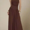 Saint Bodycon Wrap Maxi Dress - Chocolate Brown -Bodycon Collection Shop saint bodycon wrap maxi dress chocolate brown bodycon collection usa aus 1171989344