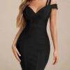 Sia Bandage Dress - Classic Black -Bodycon Collection Shop sia bandage dress classic black bodycon collection usa aus 41832055242970