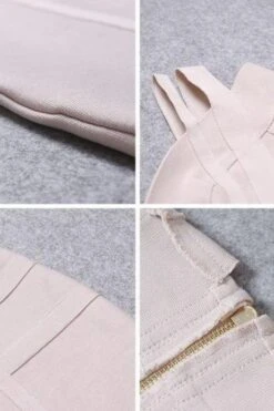 Sia Bandage Dress - Cream -Bodycon Collection Shop sia bandage dress cream bodycon collection usa aus 15779581362255