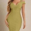 Sia Bandage Dress - Olive Green