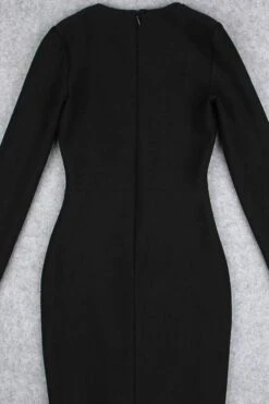 Sofie Long Sleeve Bodycon Mini Dress - Classic Black -Bodycon Collection Shop sofie long sleeve bodycon mini dress classic black bodycon collection usa aus 37318444417242