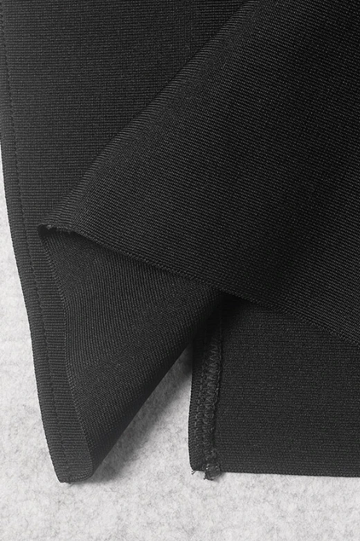 Sofie Off Shoulder Bodycon Dress - Classic Black 10 Sofie Off Shoulder Bodycon Dress - Classic Black - Image 8