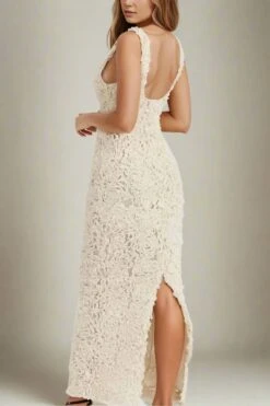 Sonia Bodycon Maxi Dress - White Pearl -Bodycon Collection Shop sonia bodycon maxi dress pearl white bodycon collection usa aus 43884611666138