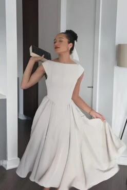 Stella Midi Dress - White Pearl 14 Stella Midi Dress - White Pearl -Bodycon Collection Shop stella bodycon midi dress classic black bodycon collection usa aus 1147384480