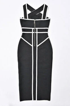 Suki Bandage Midi Dress - Classic Black -Bodycon Collection Shop suki bandage midi dress classic black bodycon collection usa aus 42550192439514