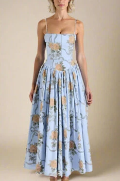 Tasmin Midi Dress - Sky Blue