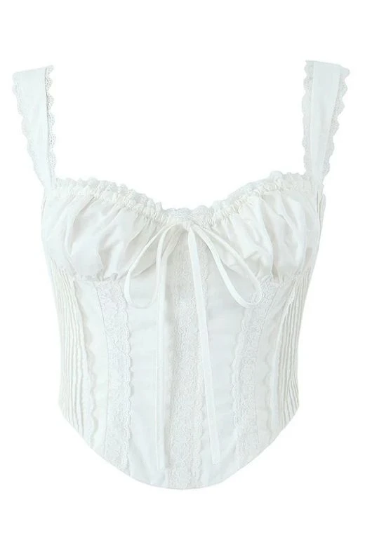 Valerie Crop Top - White Pearl 4 Valerie Crop Top - White Pearl - Image 2