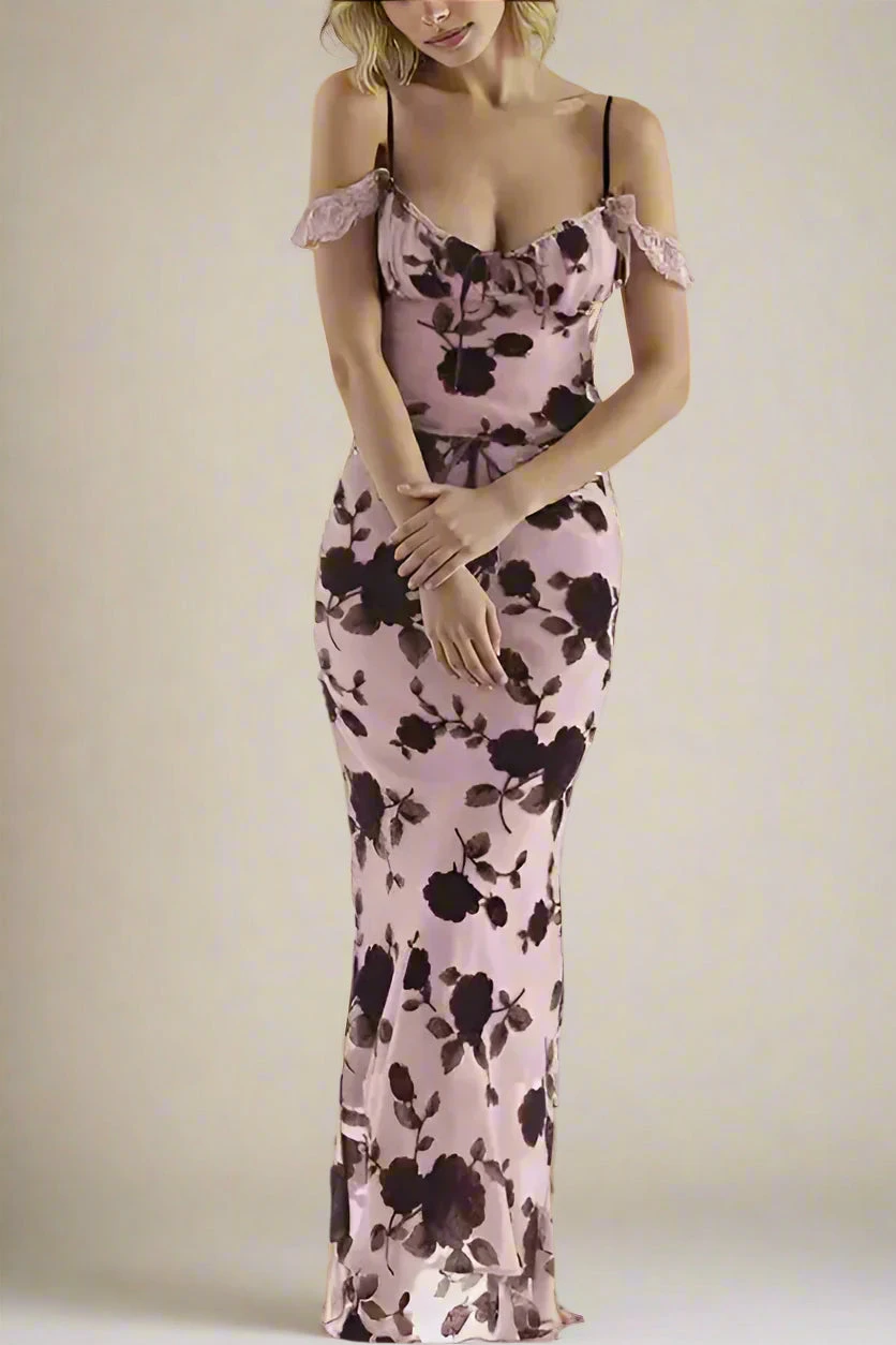 Willow Crop Top And Maxi Skirt Outfit Set - Thistle Purple 3 Willow Crop Top And Maxi Skirt Outfit Set - Thistle Purple