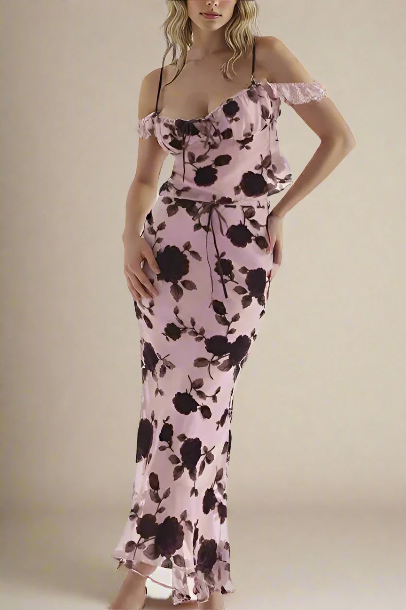 Willow Crop Top And Maxi Skirt Outfit Set - Thistle Purple 6 Willow Crop Top And Maxi Skirt Outfit Set - Thistle Purple - Image 4