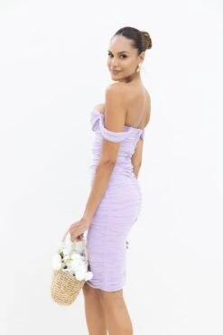 Zia Bodycon Wrap Midi Dress - Violet Purple -Bodycon Collection Shop zia bodycon wrap midi dress white pearl bodycon collection usa aus 1175766139 1