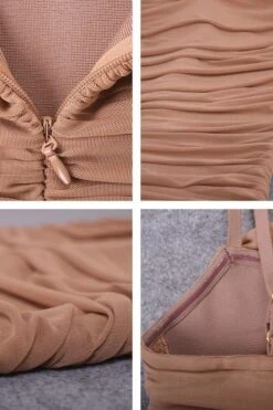 Zoe Bodycon Wrap Maxi Dress - Tan Brown -Bodycon Collection Shop zoe bodycon wrap maxi dress tan brown bodycon collection usa aus 28518726369359